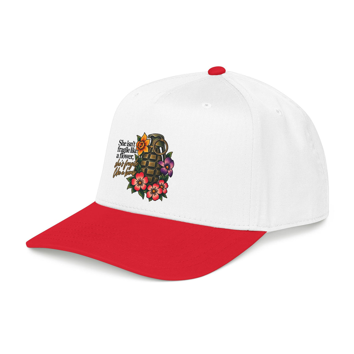 Fragile Like a Bomb - Floral Grenade - OTTO Baseball Hat