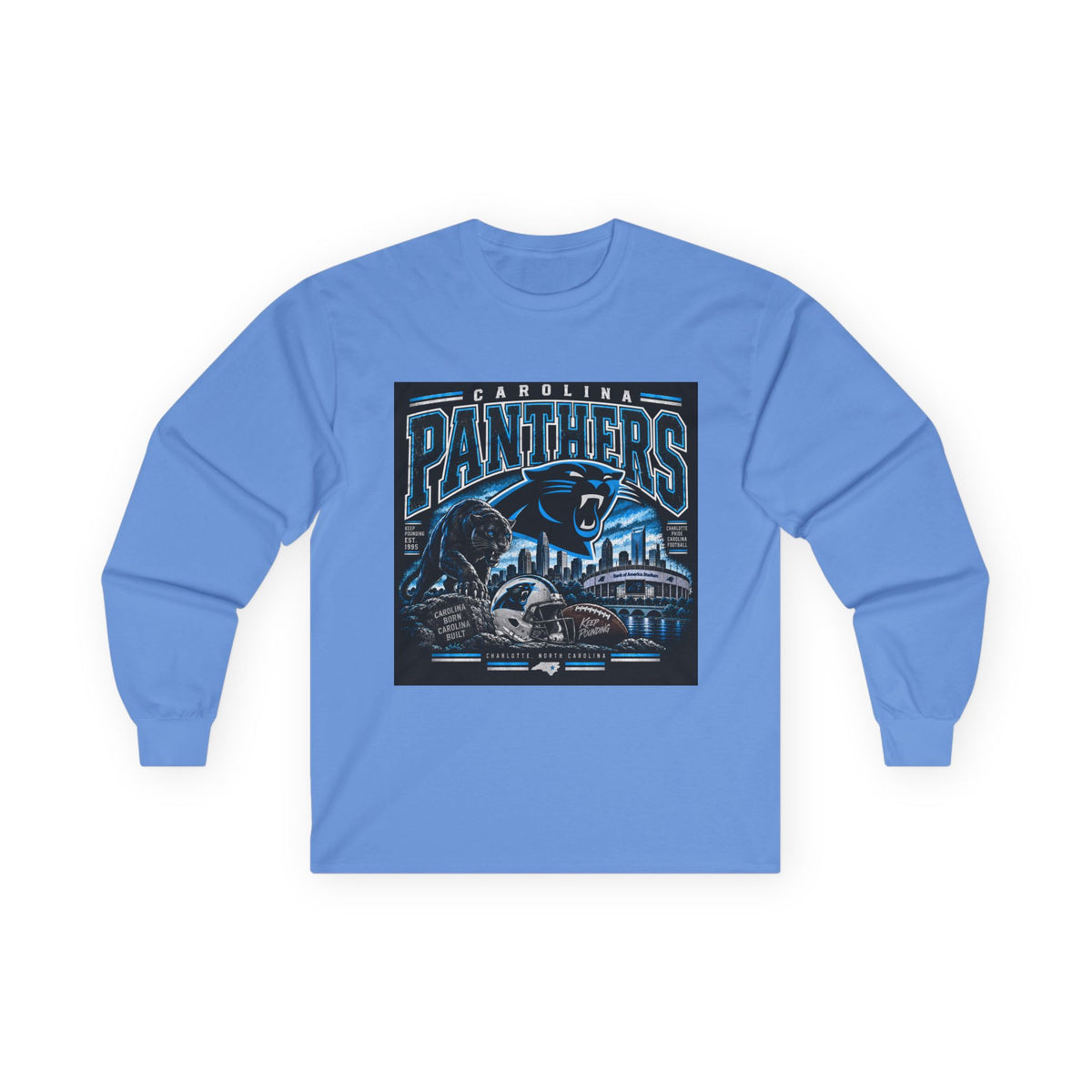 Carolina Panthers Keep Pounding - Unisex Ultra Cotton Long Sleeve Tee