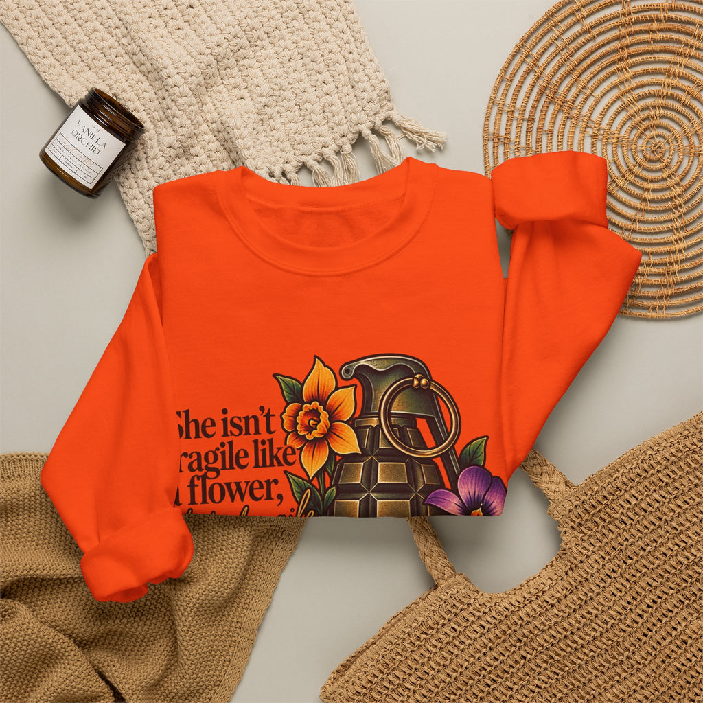 Fragile Like a Bomb - Floral Grenade - Crewneck Sweatshirt