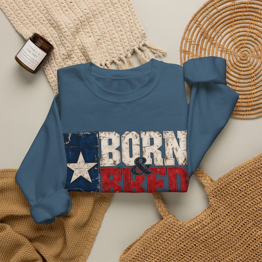 Texas Born and Bred - Crewneck Sweatshirt