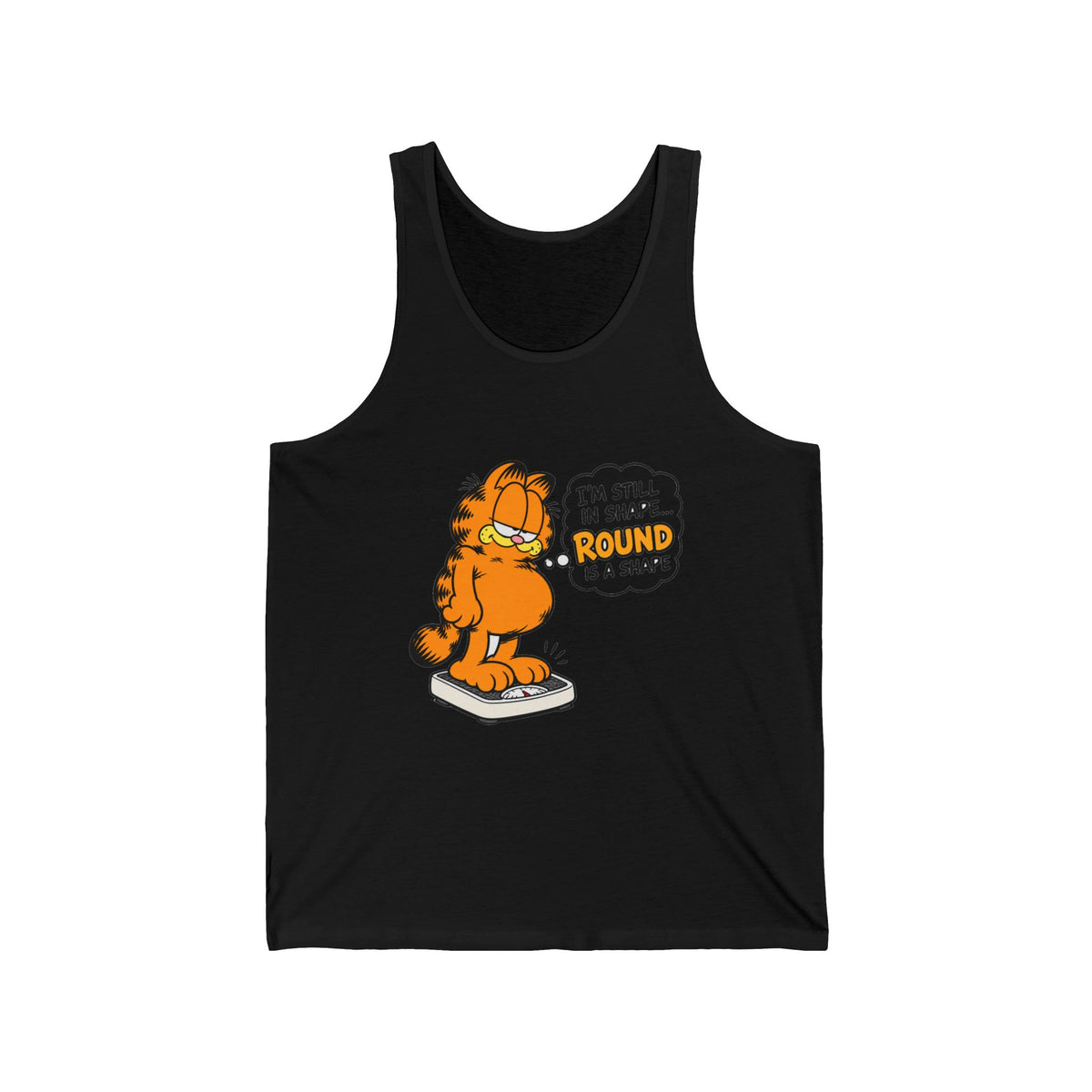 Round Shape Garfield - Athletic Tank