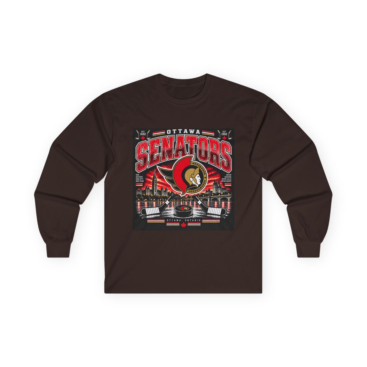 Ottawa Senators Est 1992 - Unisex Ultra Cotton Long Sleeve Tee