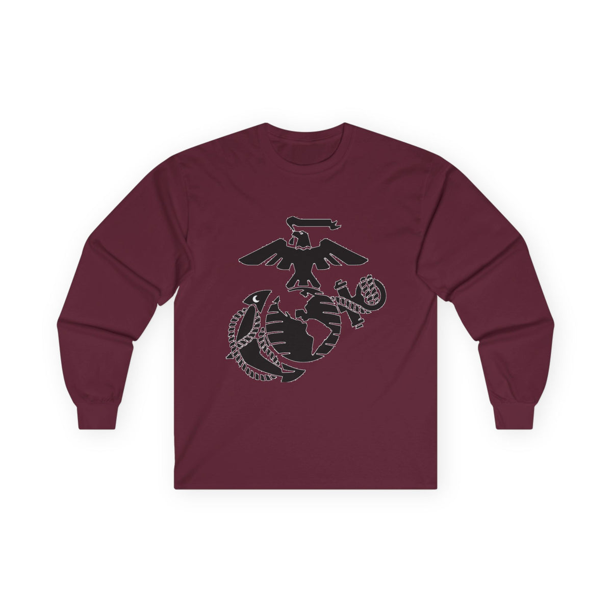 Eagle, Globe & Anchor Emblem - Unisex Ultra Cotton Long Sleeve Tee