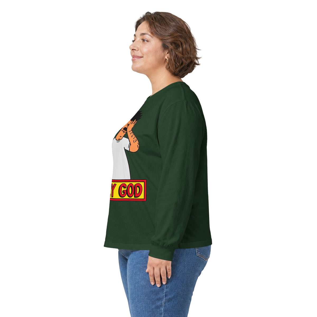 Oh My God Reaction Tee - Unisex Ultra Cotton Long Sleeve Tee