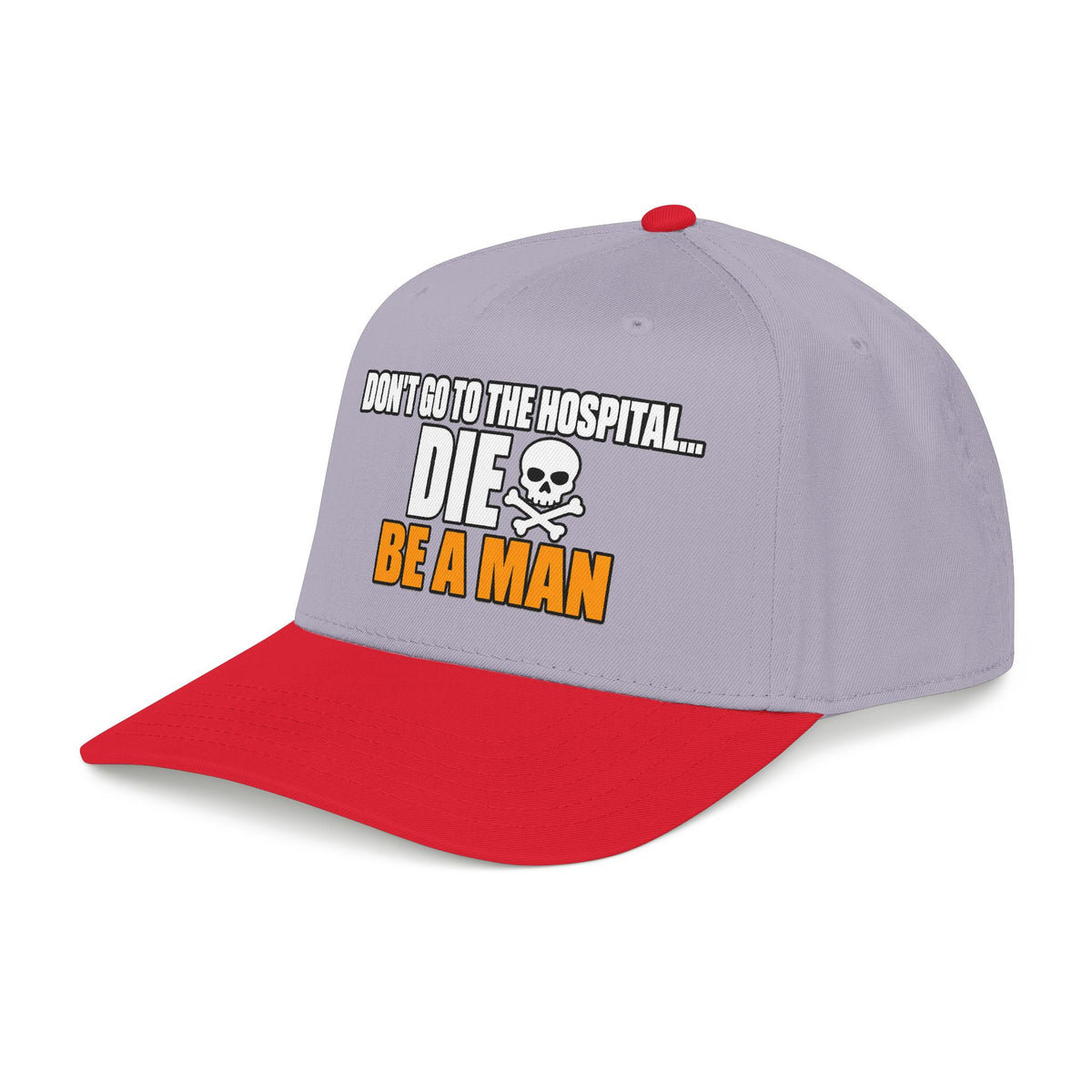 Dont Go to the Hospital - White Outlined - OTTO Baseball Hat