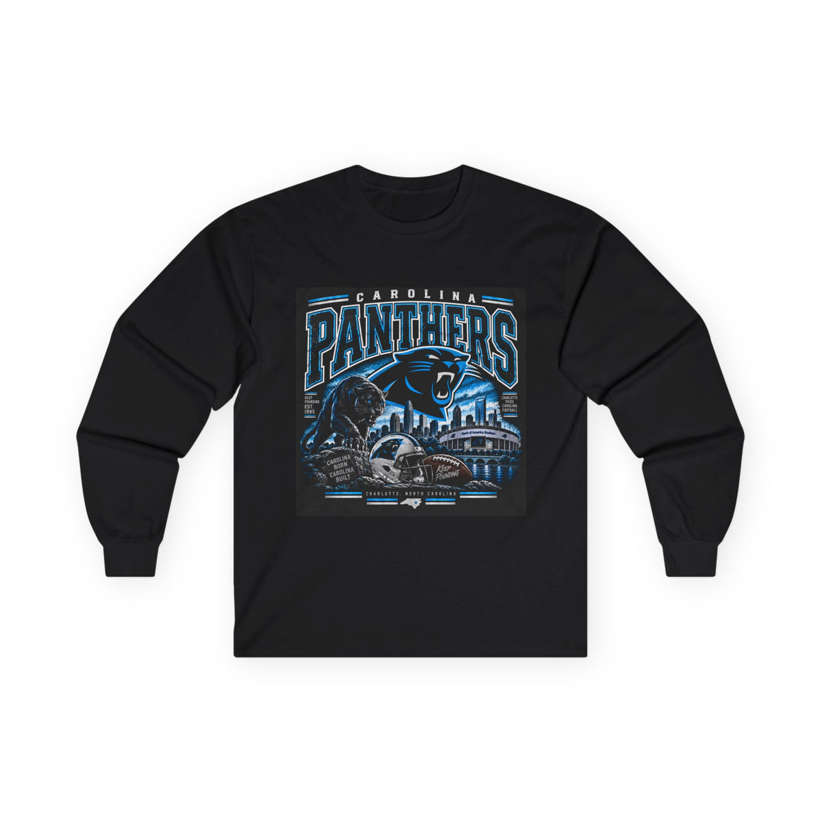 Carolina Panthers Keep Pounding - Unisex Ultra Cotton Long Sleeve Tee