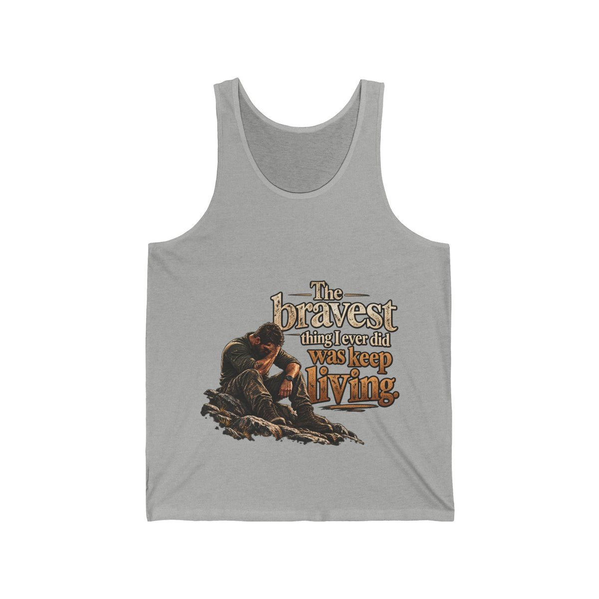 The Bravest Thing I Ever Did Was Keep Living - Athletic Tank
