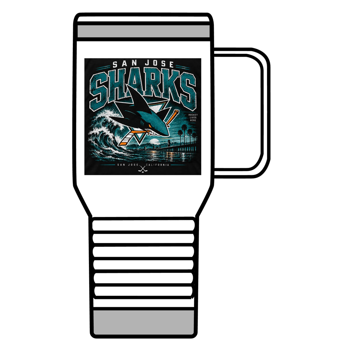 Sharks Wave Hockey Tee - 20oz Insulated Mug