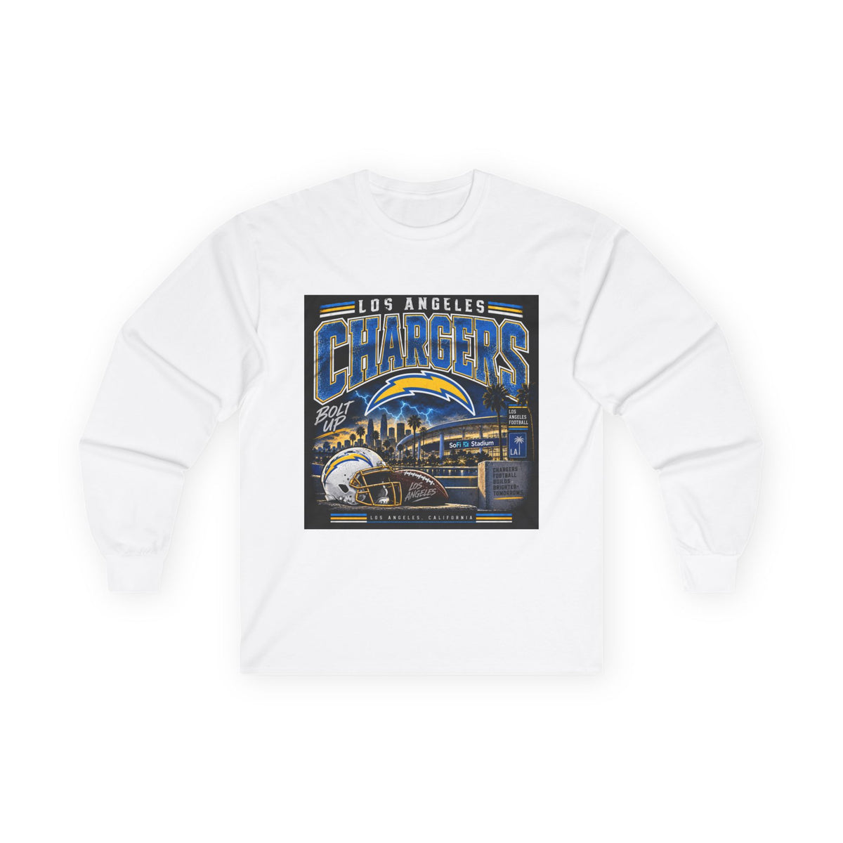 Los Angeles Chargers Bolt Up - Unisex Ultra Cotton Long Sleeve Tee