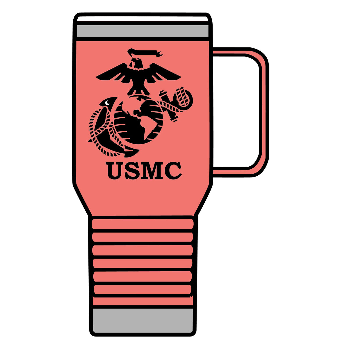 Semper Fi Emblem - 20oz Insulated Mug