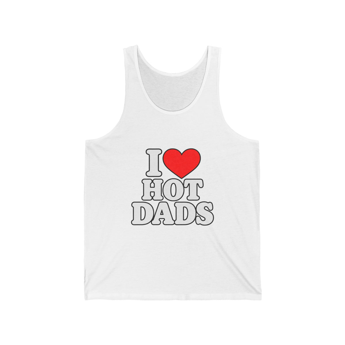 I Love Hot Dads - Athletic Tank