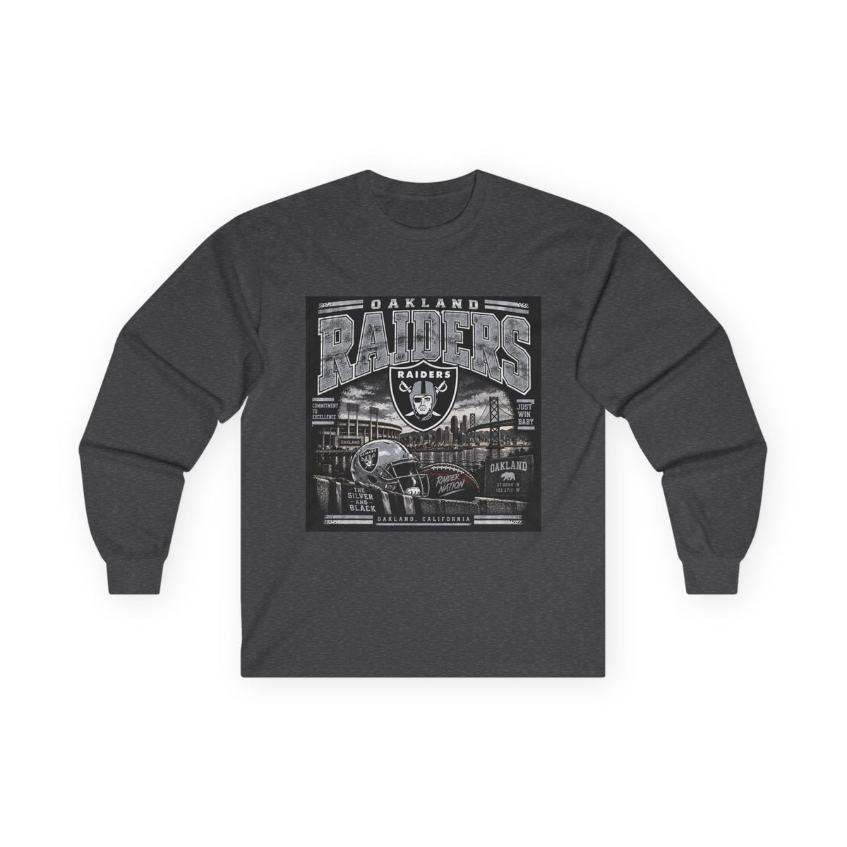 Oakland Raiders Black Heritage - Unisex Ultra Cotton Long Sleeve Tee