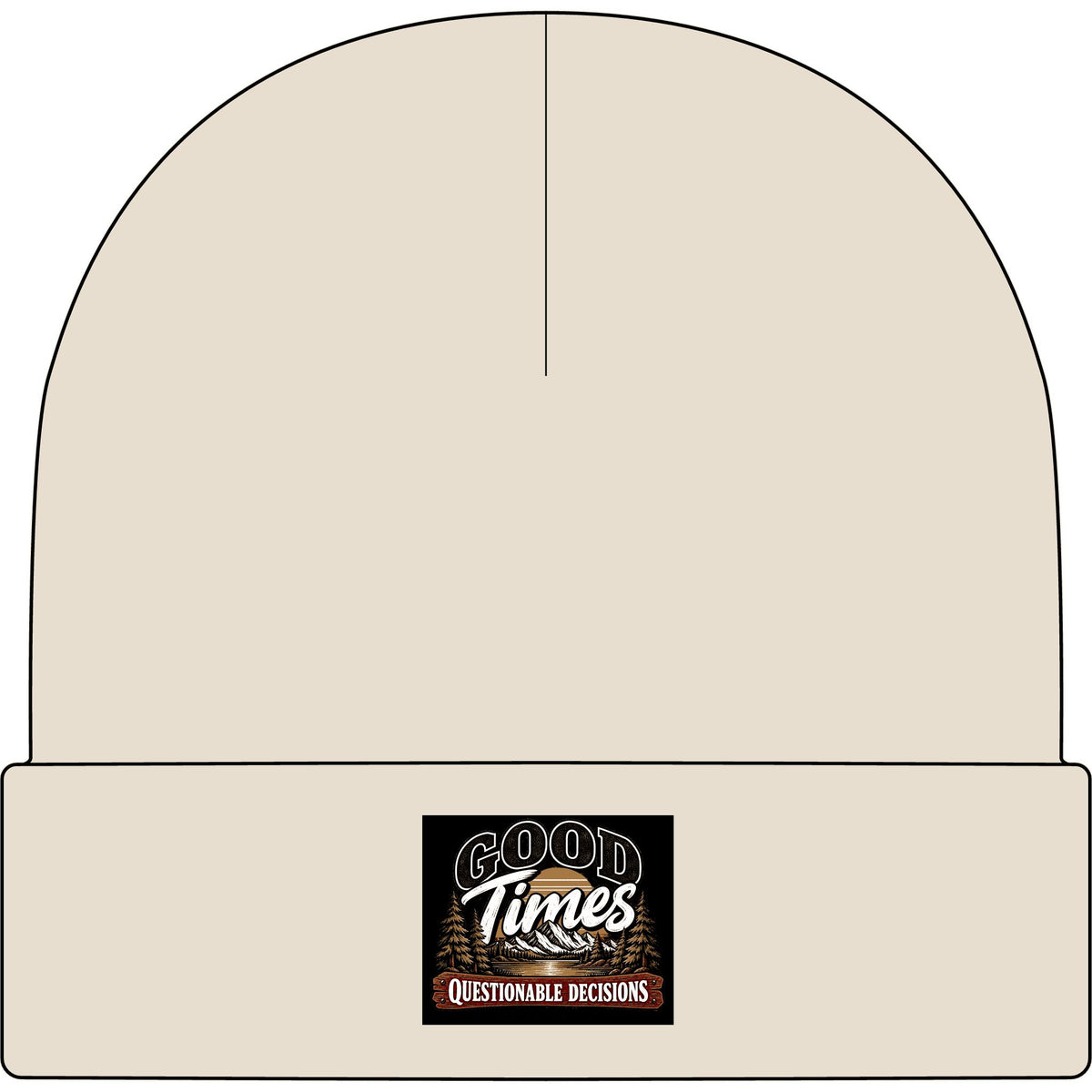 Good Times Questionable Decisions - AS Colour 1107 Cuff Beanie