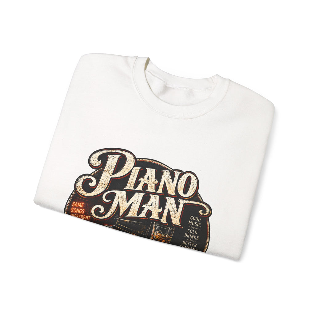 Piano Man Retro Bar - Crewneck Sweatshirt