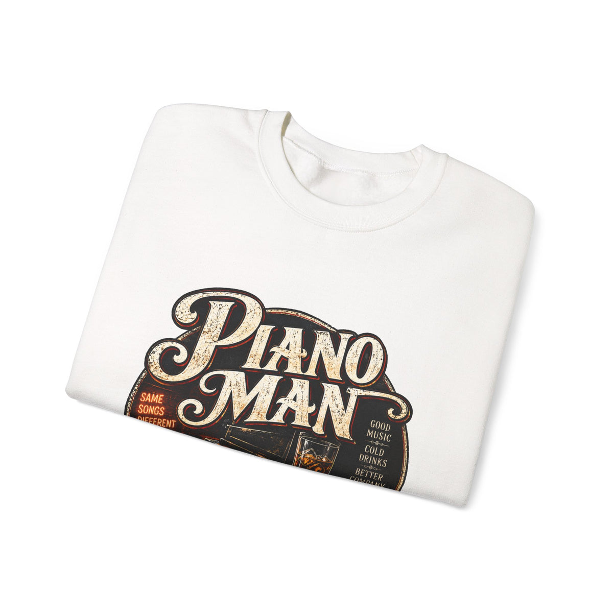 Piano Man Retro Bar - Crewneck Sweatshirt