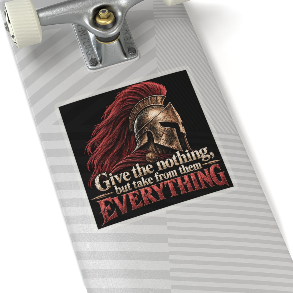 Spartan Helmet - Take Everything - Kiss-Cut Sticker