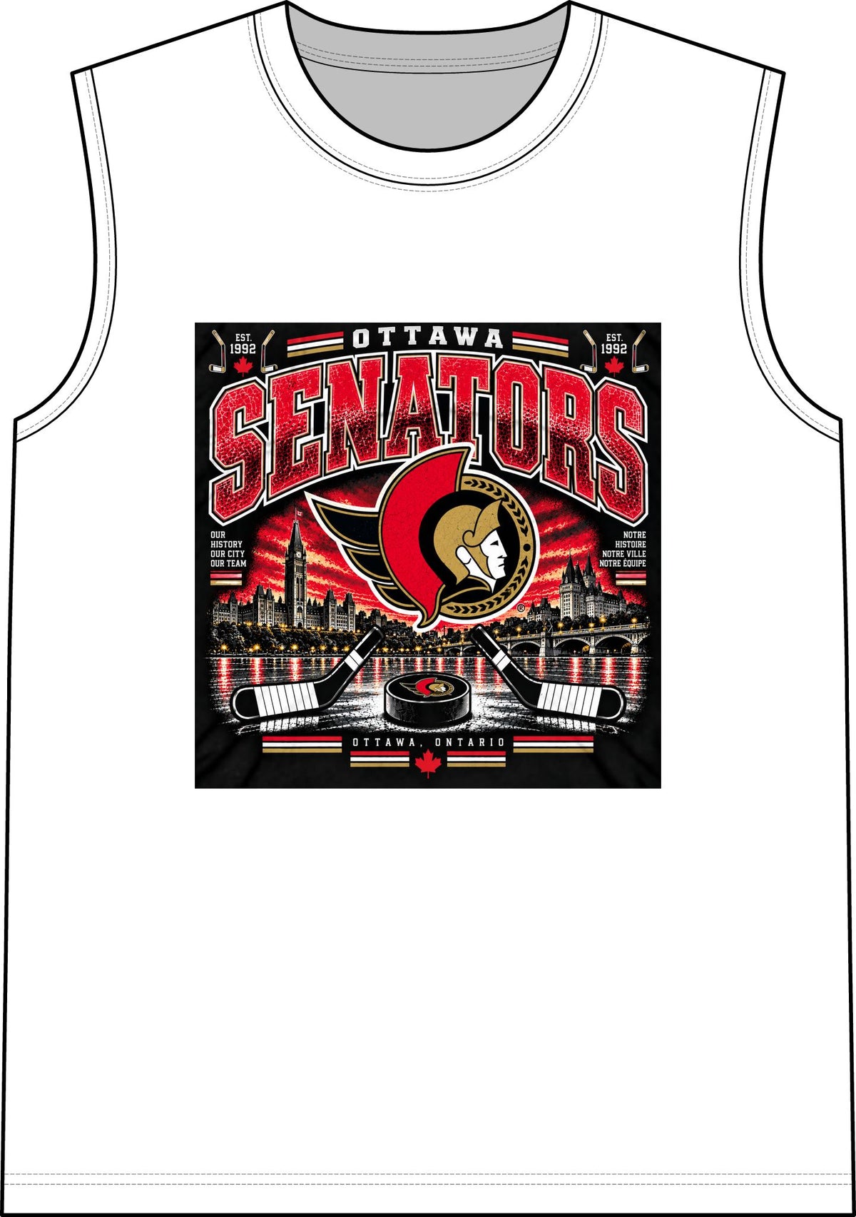 Ottawa Senators Est 1992 - Classic Tank
