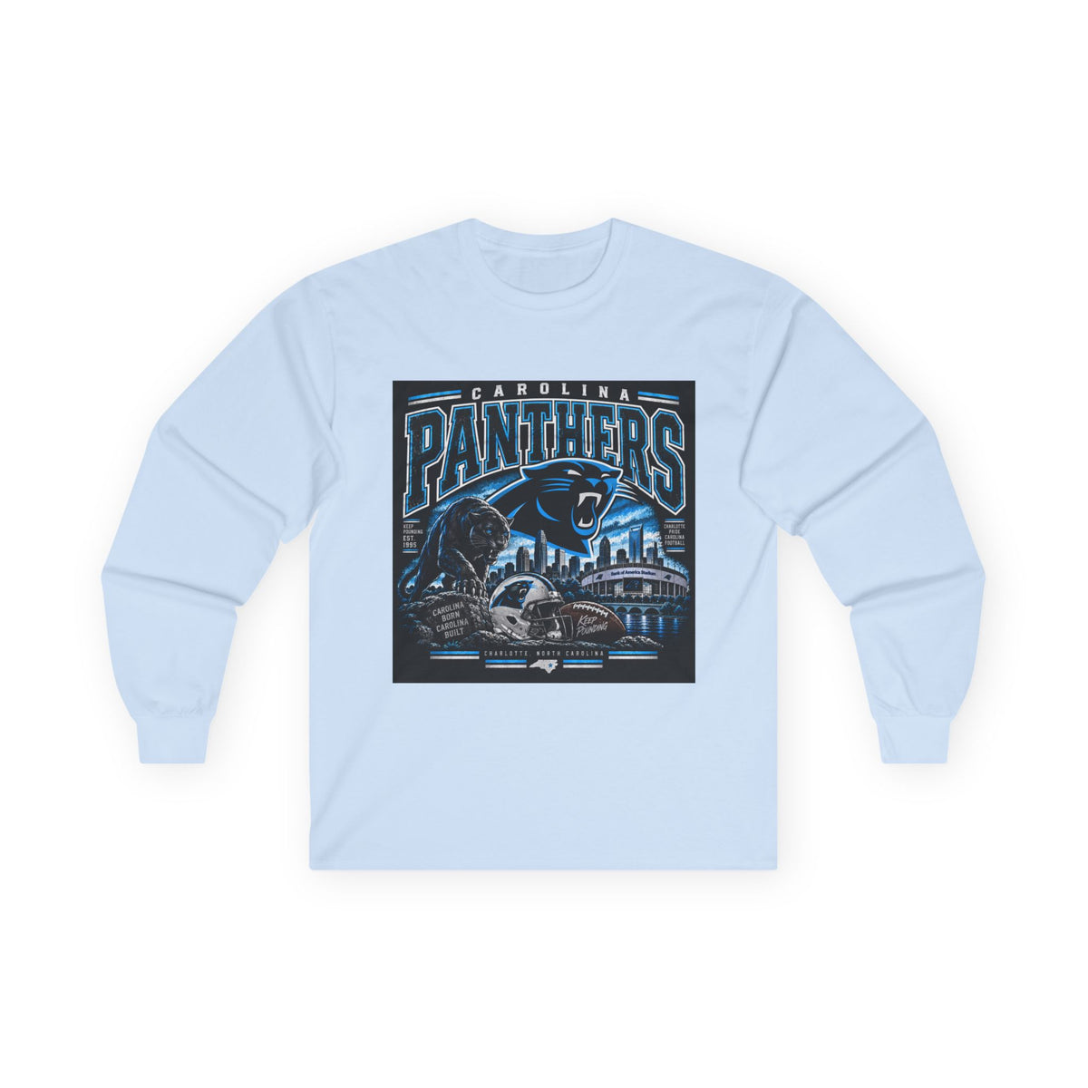 Carolina Panthers Keep Pounding - Unisex Ultra Cotton Long Sleeve Tee