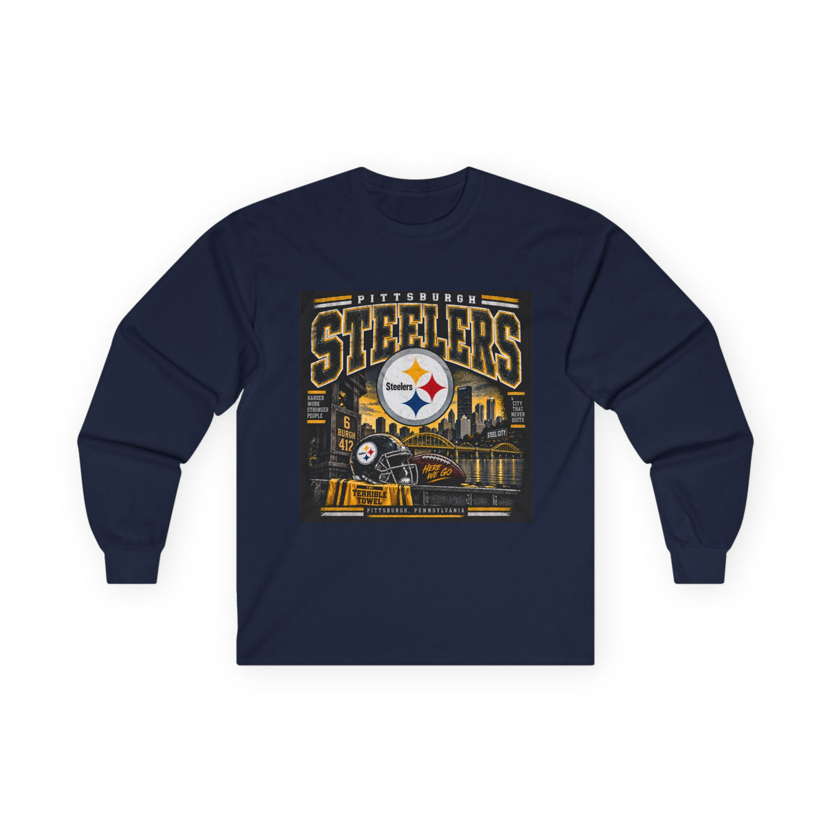 Pittsburgh Steelers Steel City Pride - Unisex Ultra Cotton Long Sleeve Tee