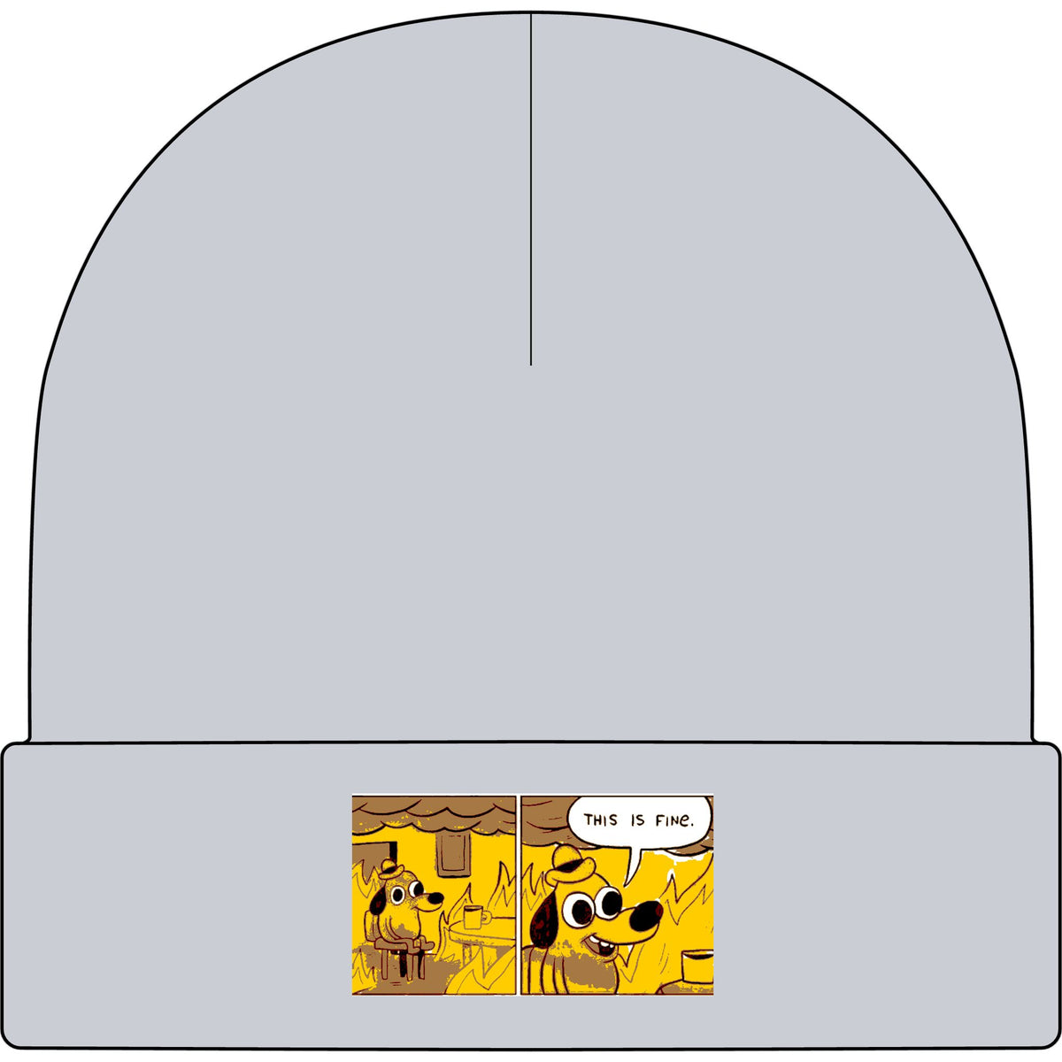 This Is Fine - AS Colour 1107 Cuff Beanie