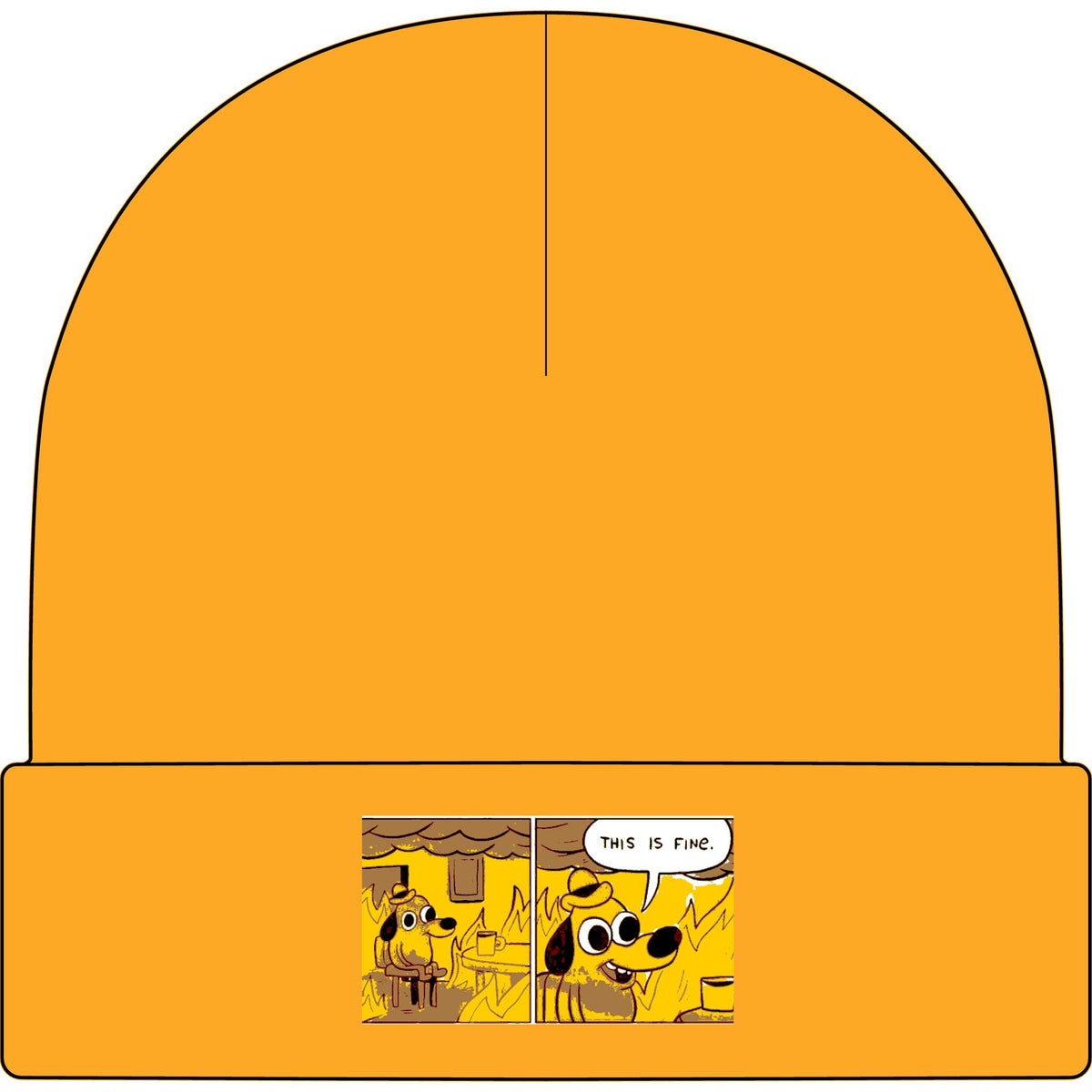 This Is Fine - AS Colour 1107 Cuff Beanie