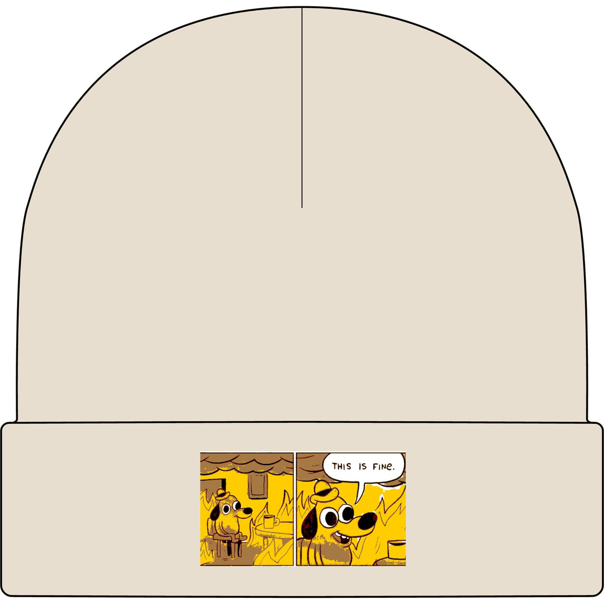 This Is Fine - AS Colour 1107 Cuff Beanie
