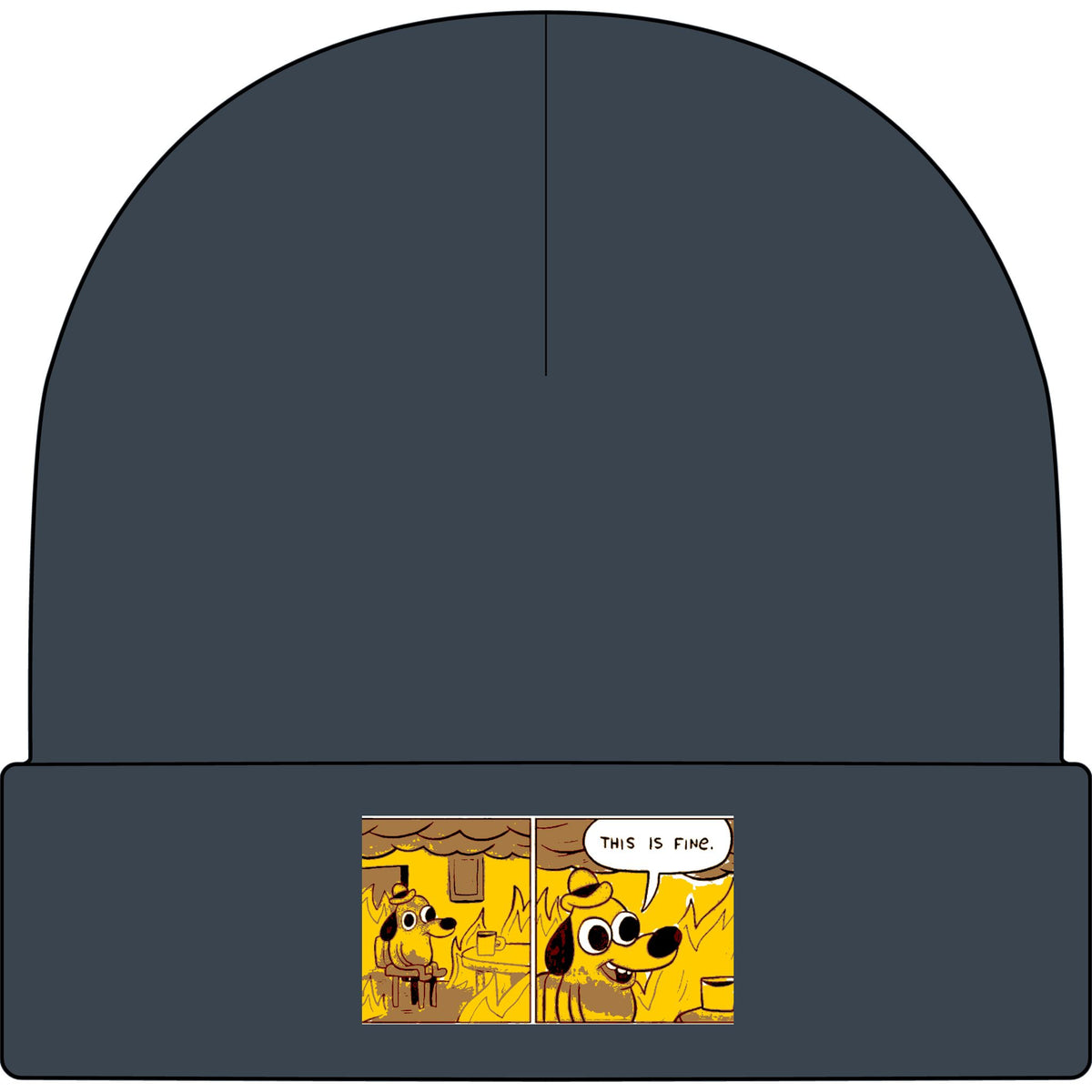 This Is Fine - AS Colour 1107 Cuff Beanie