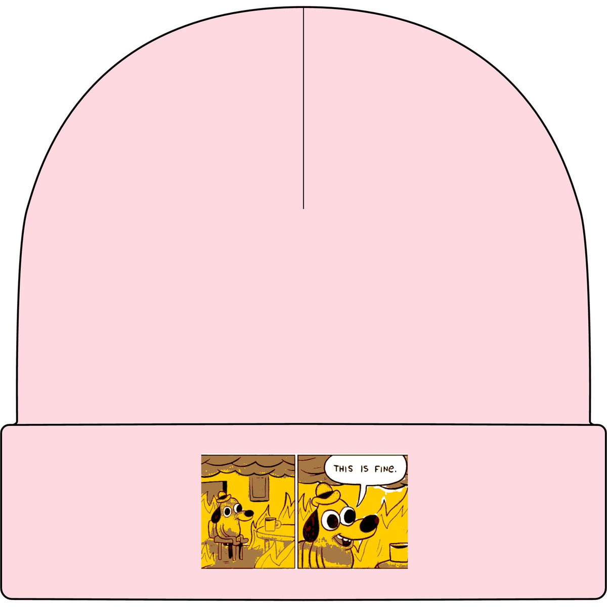 This Is Fine - AS Colour 1107 Cuff Beanie