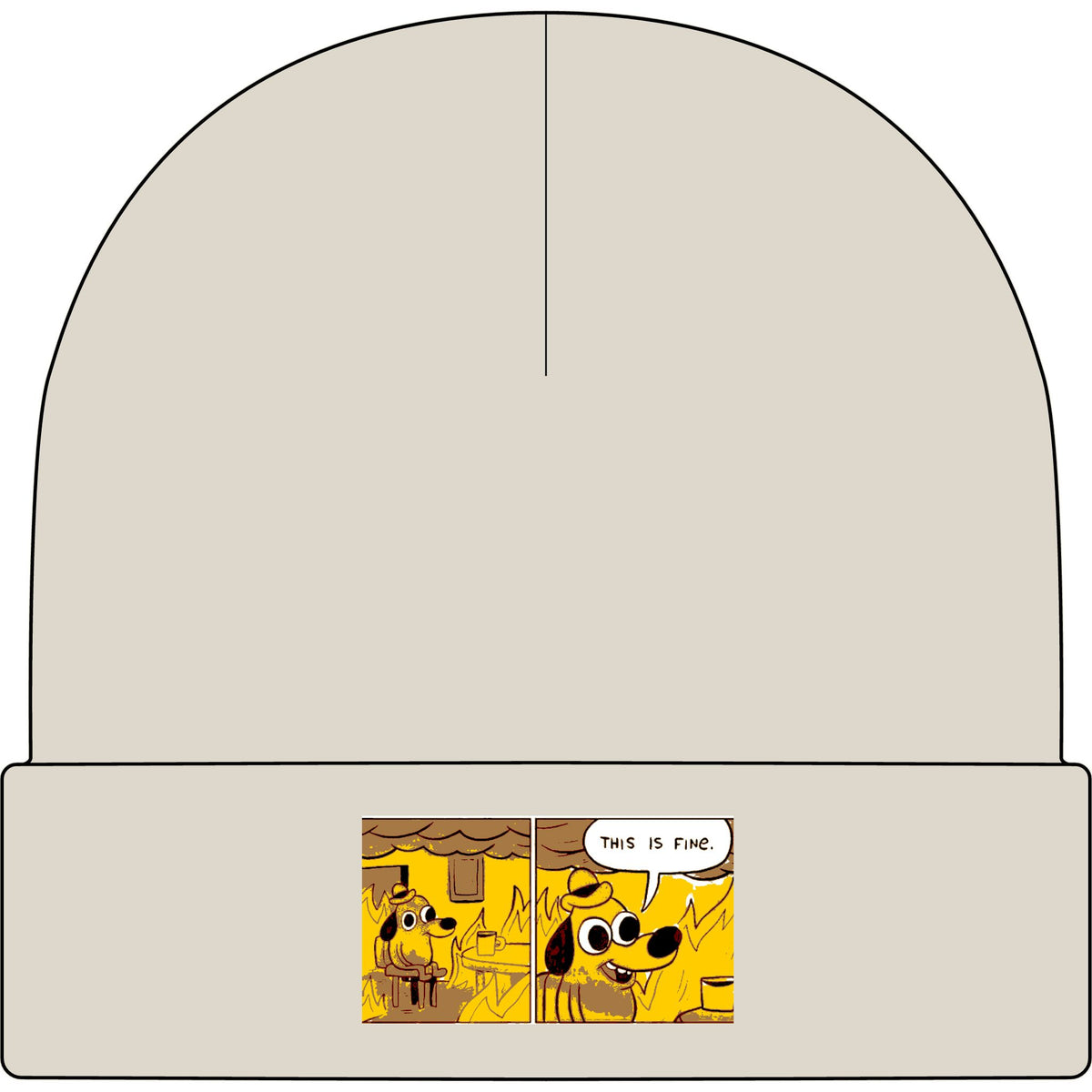 This Is Fine - AS Colour 1107 Cuff Beanie
