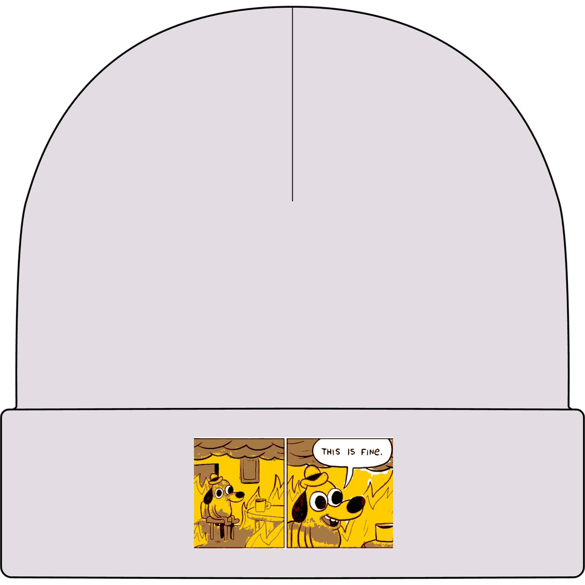 This Is Fine - AS Colour 1107 Cuff Beanie