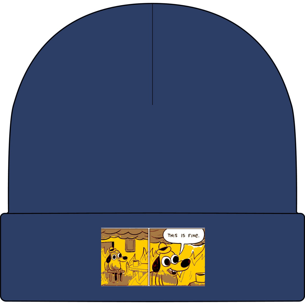 This Is Fine - AS Colour 1107 Cuff Beanie