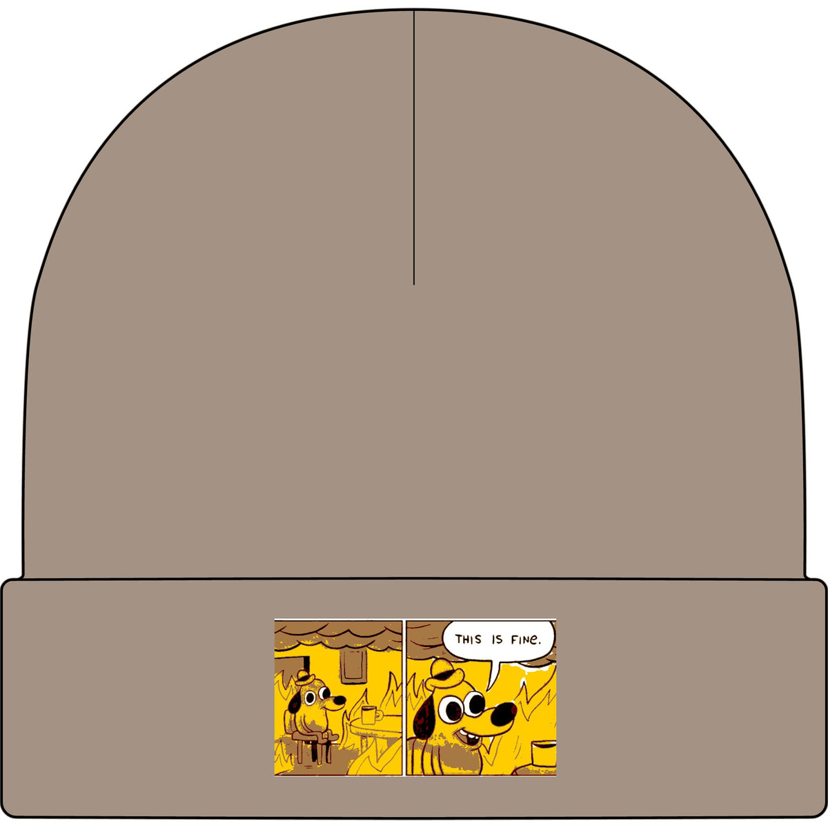 This Is Fine - AS Colour 1107 Cuff Beanie