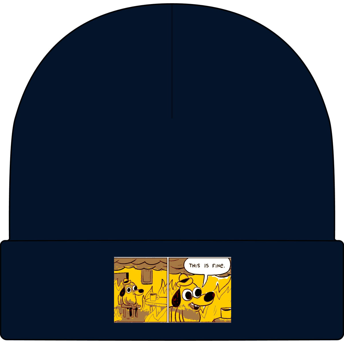 This Is Fine - AS Colour 1107 Cuff Beanie