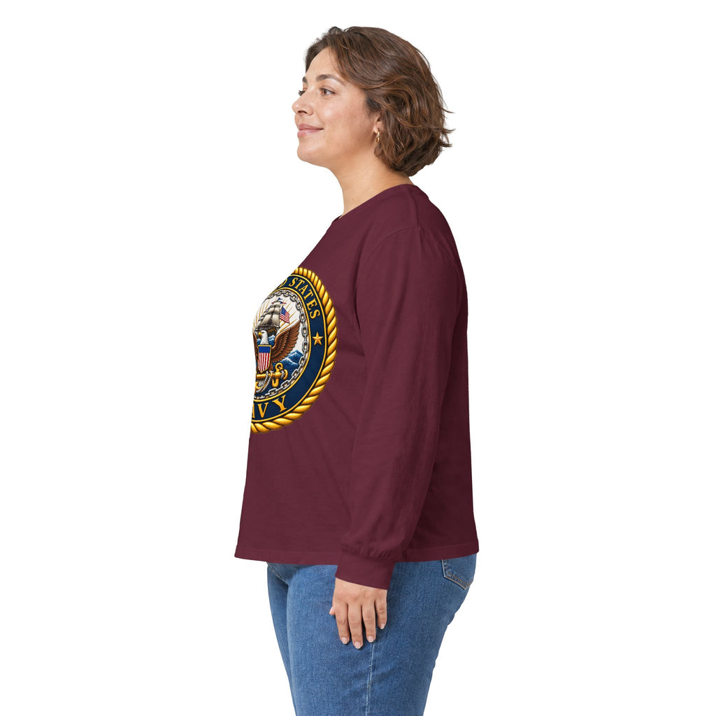 U.S. Navy Emblem - Unisex Ultra Cotton Long Sleeve Tee