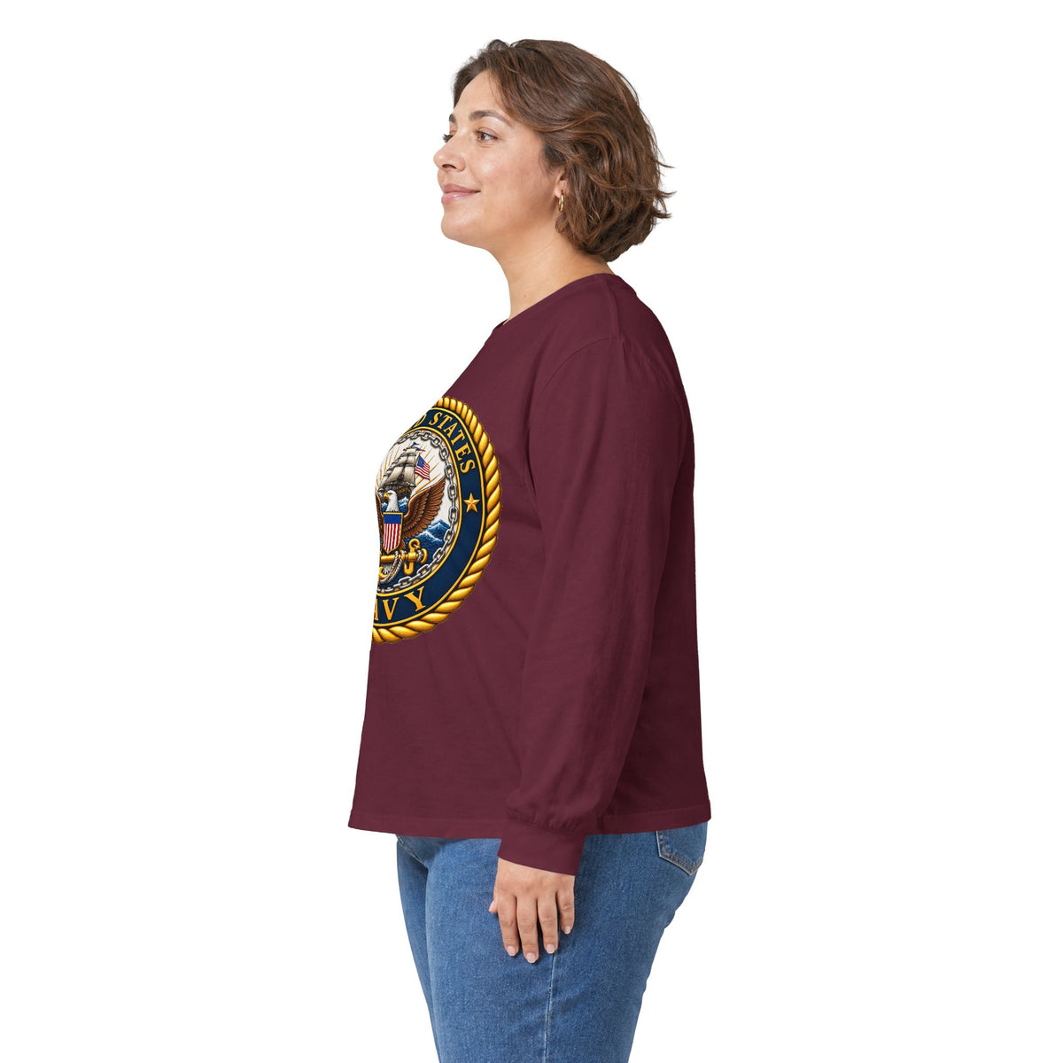 U.S. Navy Emblem - Unisex Ultra Cotton Long Sleeve Tee