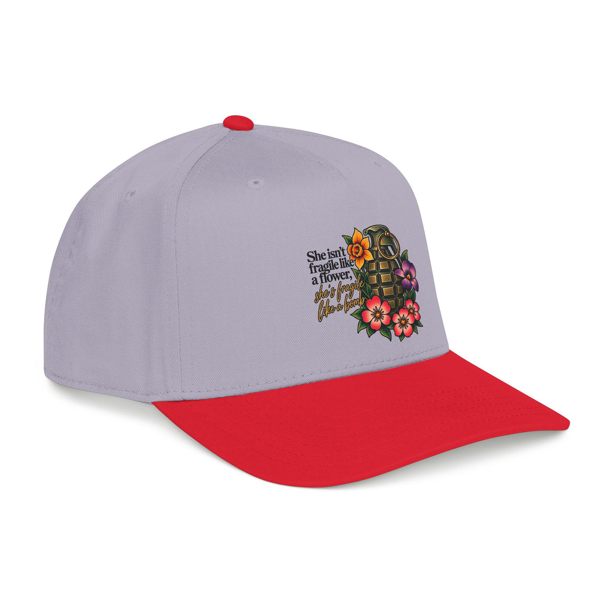 Fragile Like a Bomb - Floral Grenade - OTTO Baseball Hat