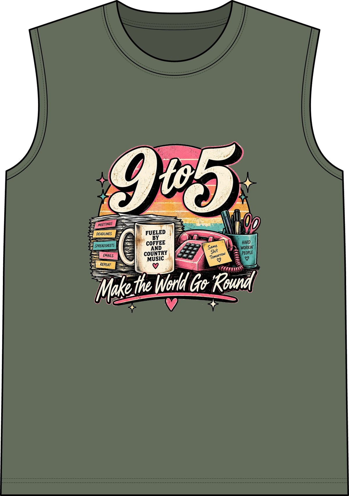 9to5 Make the World Go Round - Classic Tank