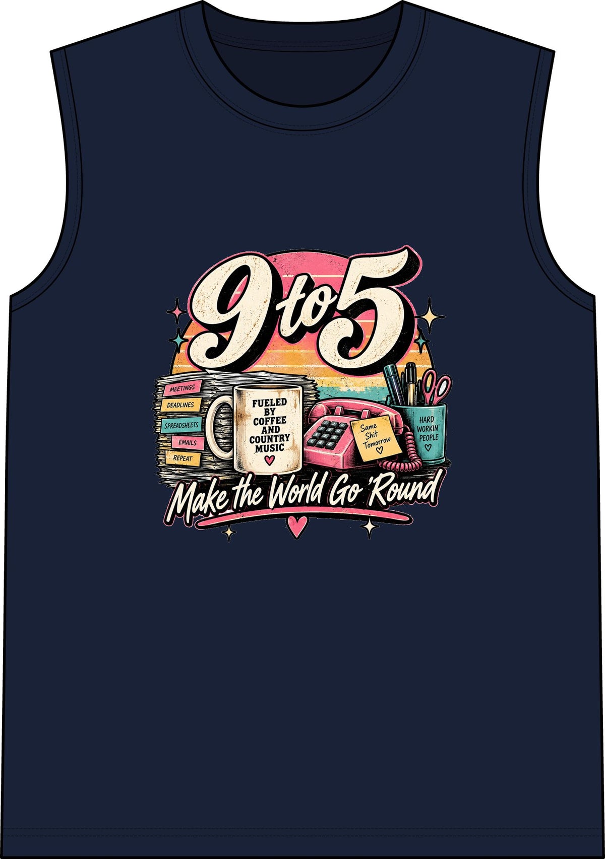 9to5 Make the World Go Round - Classic Tank