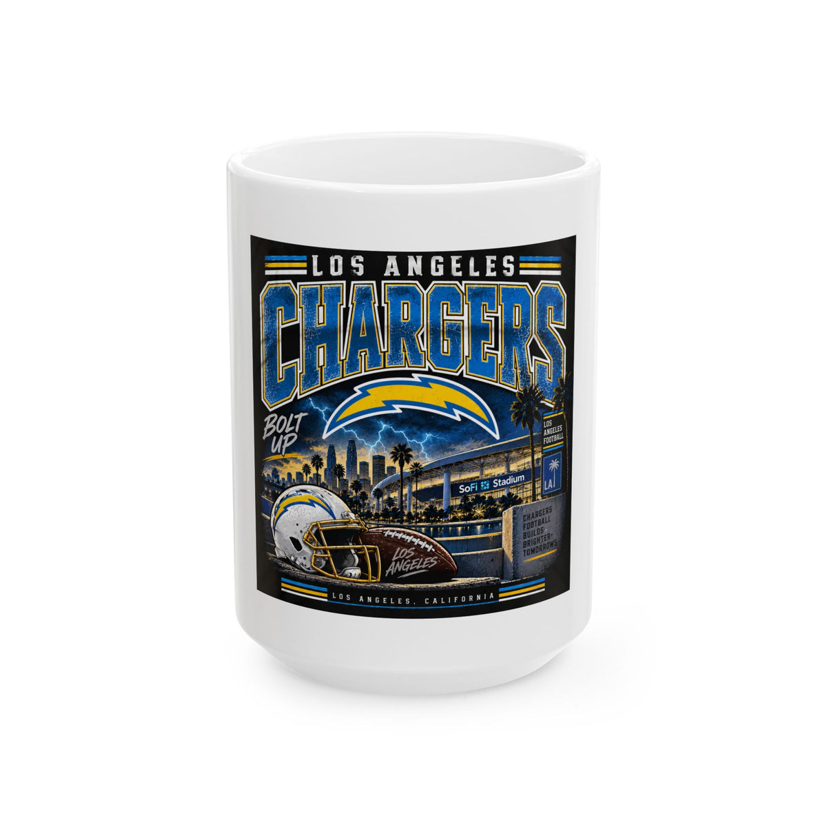 Los Angeles Chargers Bolt Up - Ceramic Mug 11oz and 15oz