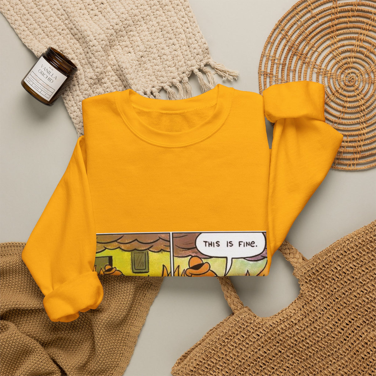 This Is Fine - Crewneck Sweatshirt
