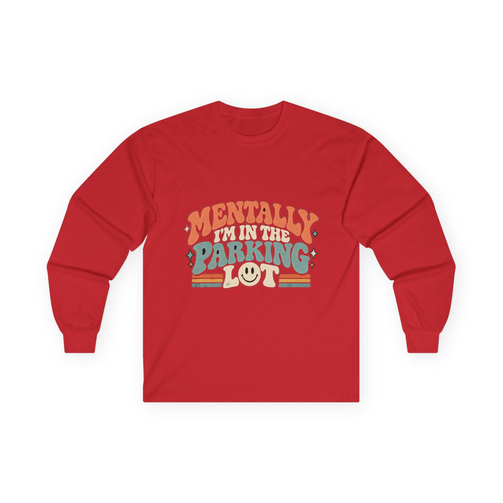 Secretly Plotting Dark Parking - Unisex Ultra Cotton Long Sleeve Tee