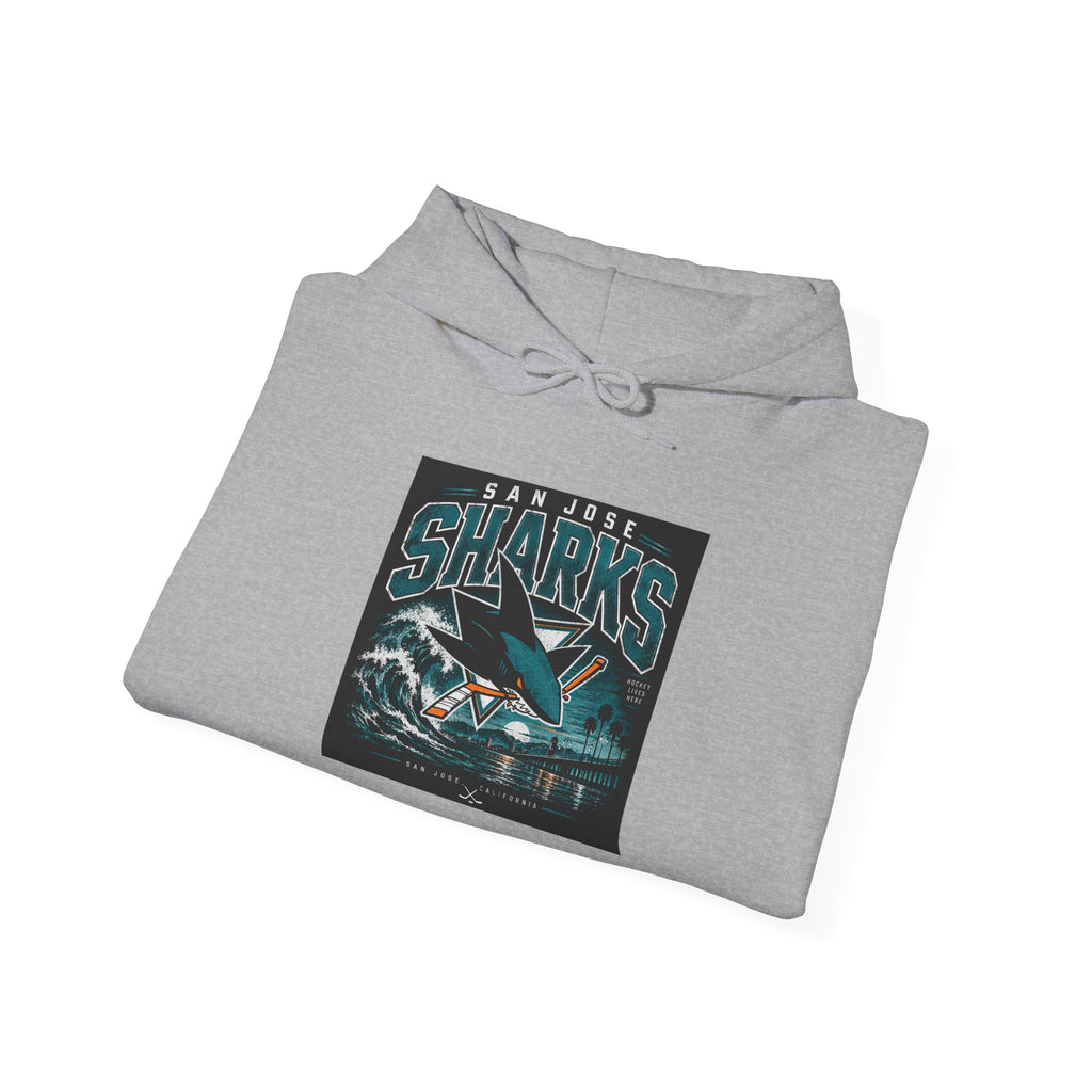 Sharks Wave Hockey Tee - Hoodie