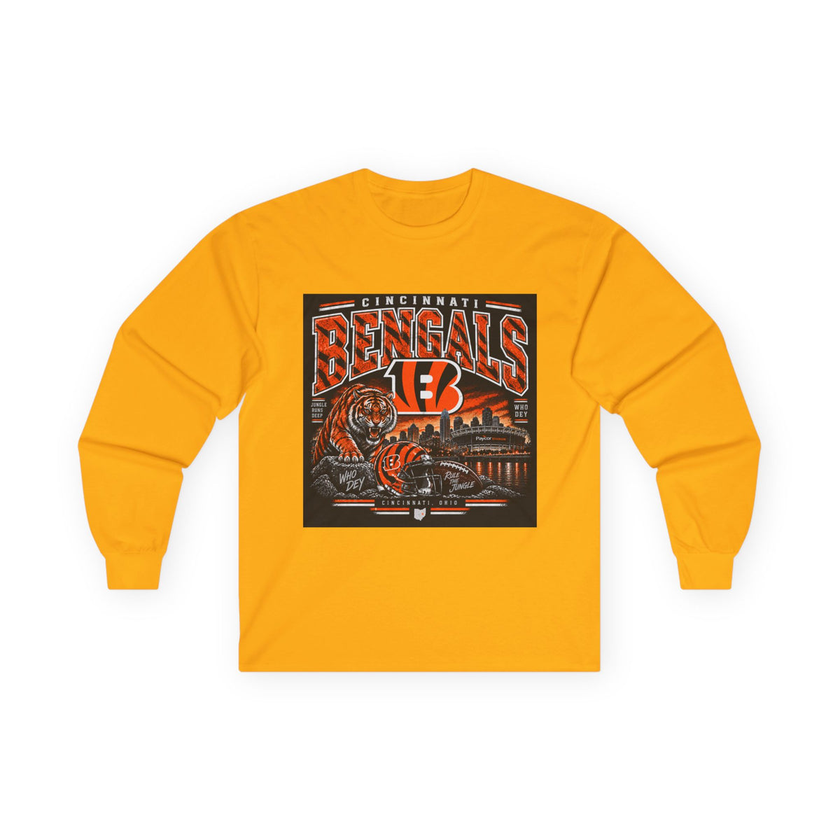 Cincinnati Bengals Jungle Reign - Unisex Ultra Cotton Long Sleeve Tee