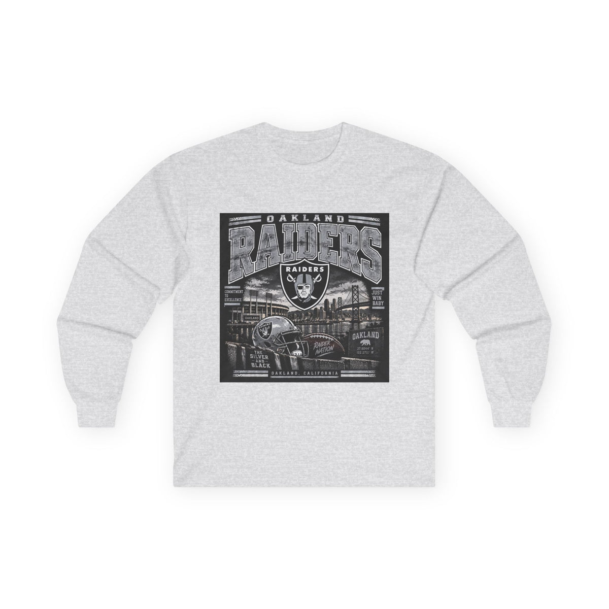 Oakland Raiders Black Heritage - Unisex Ultra Cotton Long Sleeve Tee