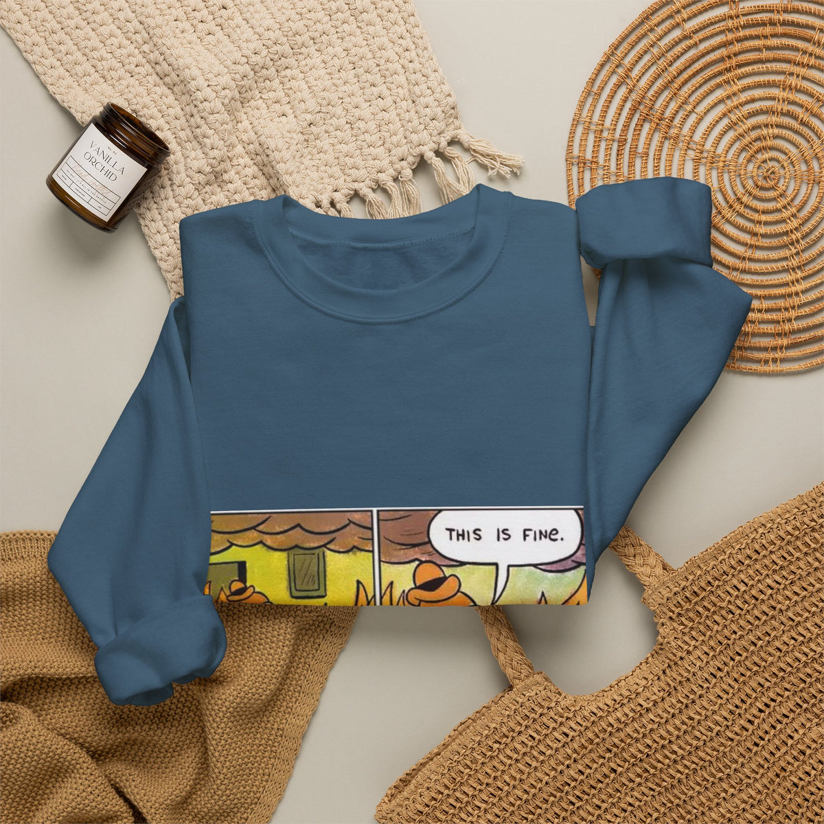 This Is Fine - Crewneck Sweatshirt