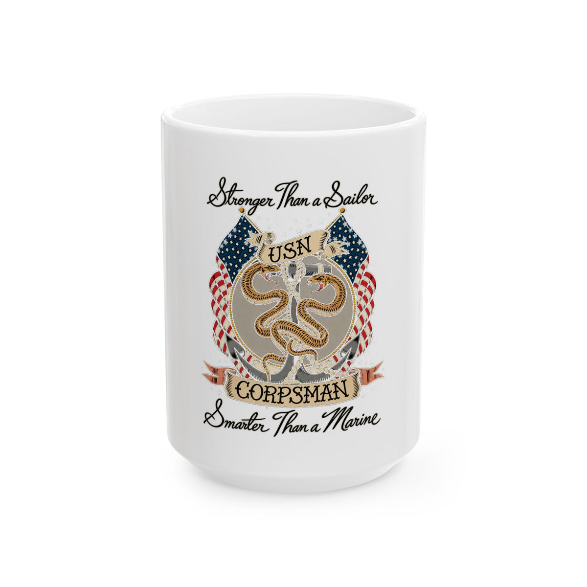 Corpsman Pride Crest - Ceramic Mug 11oz and 15oz
