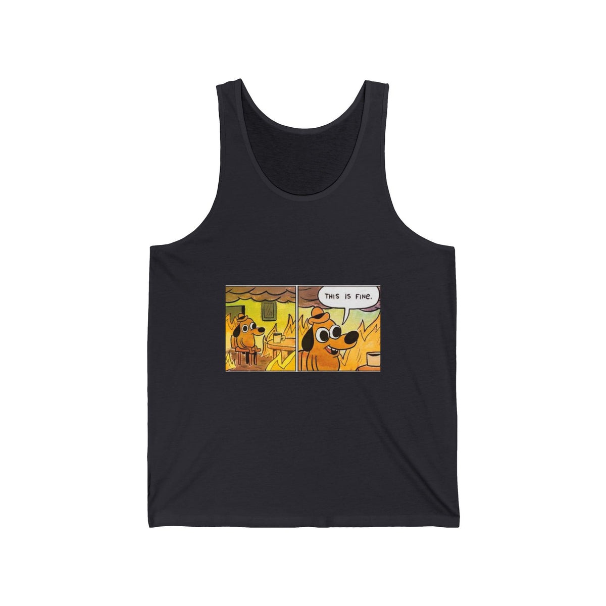 This Is Fine - Athletic Tank