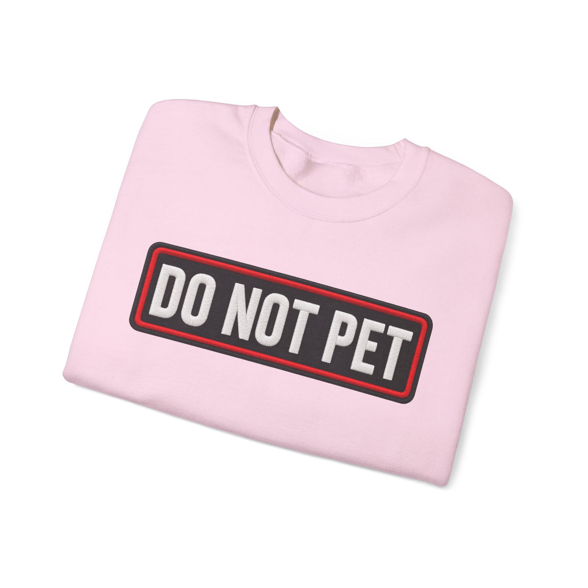 Do Not Pet - Service Dog Patch - Crewneck Sweatshirt