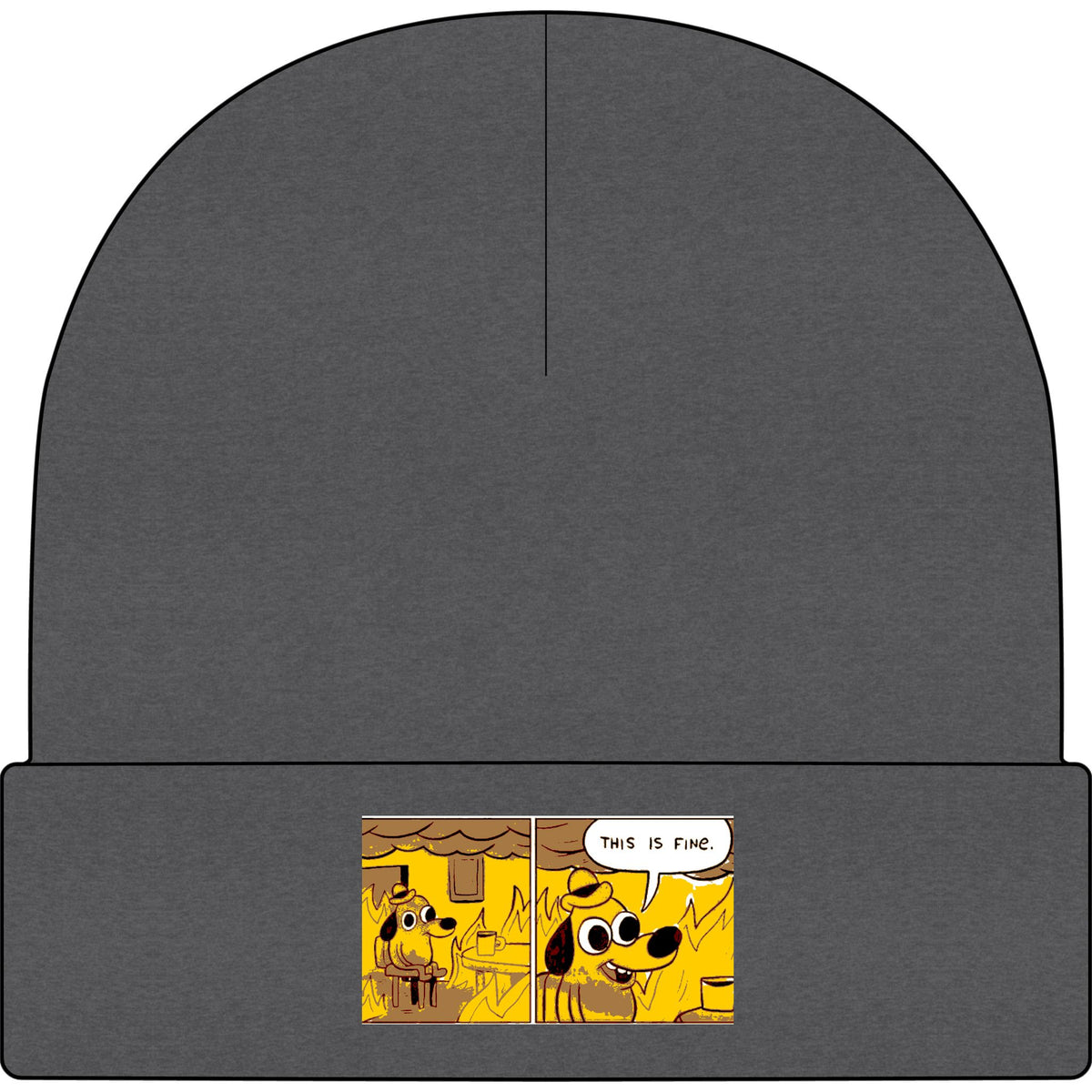 This Is Fine - AS Colour 1107 Cuff Beanie