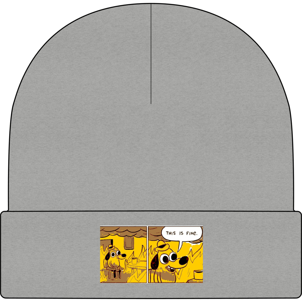 This Is Fine - AS Colour 1107 Cuff Beanie